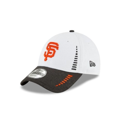 White San Francisco Giants Hat - New Era MLB Speed Tech 9FORTY Adjustable Caps USA0978365